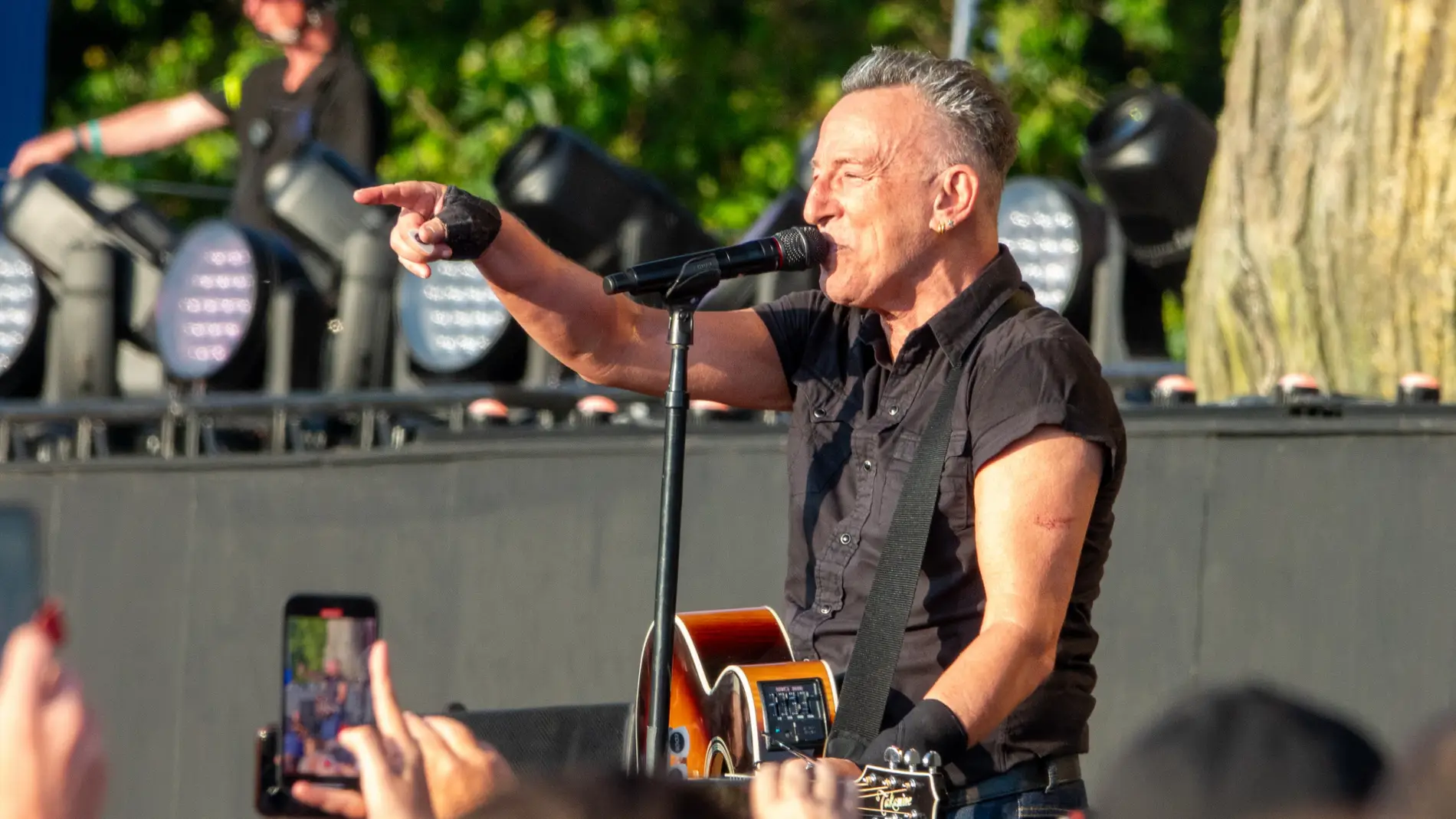 Bruce Springsteen durante un concierto