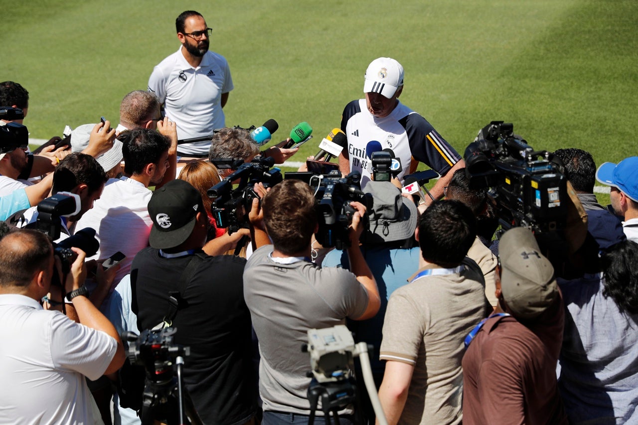 Ancelotti zanja en 'caso Brasil' en Los Ángeles Ancelotti zanja en 'caso Brasil' en Los Ángeles