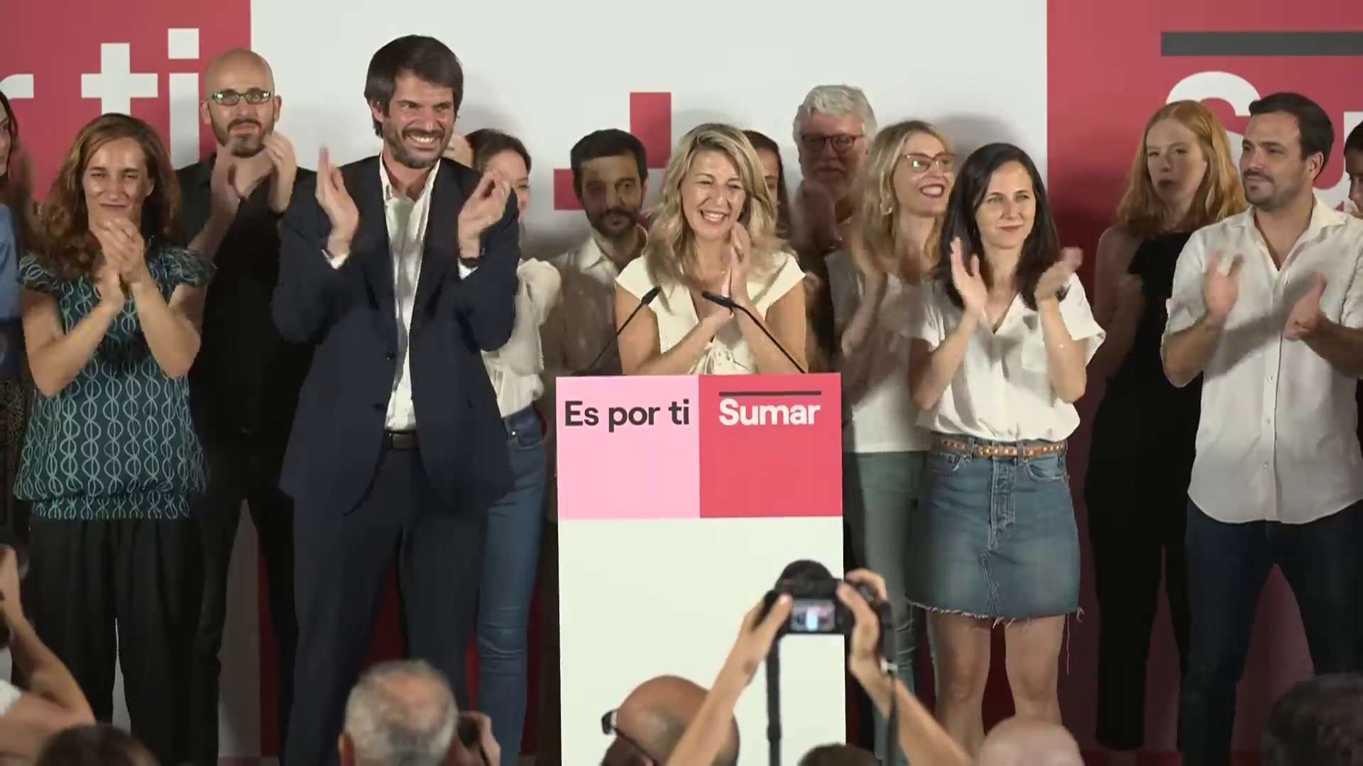 Yolanda Díaz celebra los datos del 23J: "La gente hoy dormirá más tranquila" Yolanda Díaz celebra los datos del 23J: "La gente hoy dormirá más tranquila"
