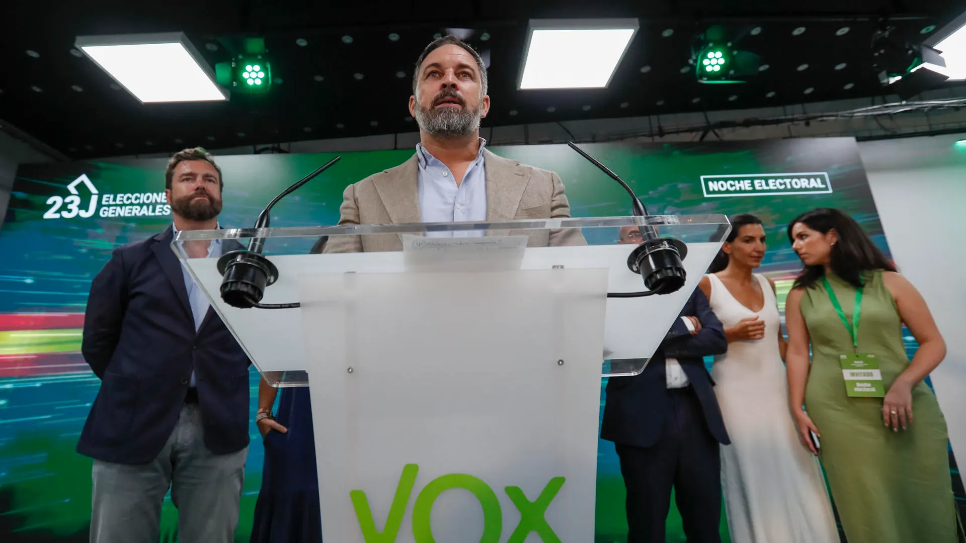 El presidente de Vox, Santiago Abascal.