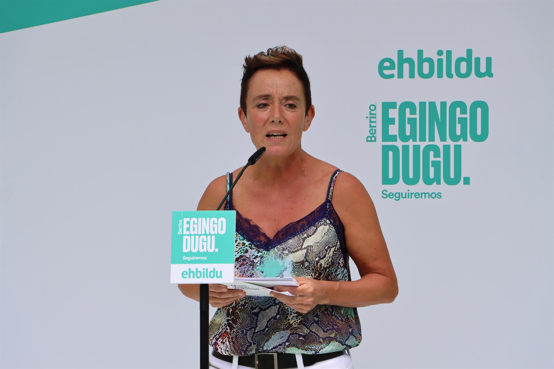 Bel Pozueta destaca que los navarros "de izquierdas, feministas y abertzales" tienen voz en Madrid Bel Pozueta destaca que los navarros "de izquierdas, feministas y abertzales" tienen voz en Madrid