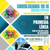 Poster de la Carrera Solidaria En Primera Línea