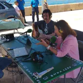 La alcaldesa visita el faro de Almería La alcaldesa visita el faro de Almería