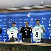 Presentación de 3 nuevos fichajes del Málaga CF Presentación de 3 nuevos fichajes del Málaga CF