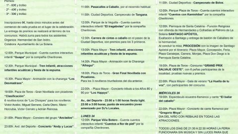 programa de Fiestas de La Solana 2023