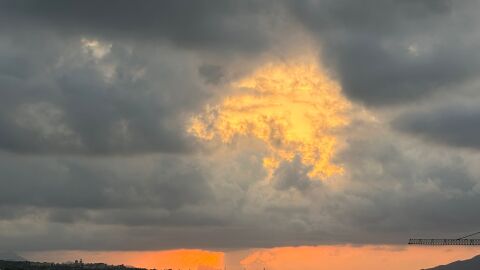 Cielos nublados en la Marina Baixa