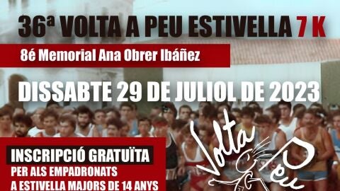 Cartel de la 36a Volta a Peu a Estivella