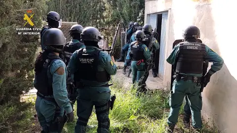 La Guardia Civil esclarece la muerte de un hombre en Aspe durante el robo de droga entre dos bandas de narcotraficantes. La Guardia Civil esclarece la muerte de un hombre en Aspe durante el robo de droga entre dos bandas de narcotraficantes.