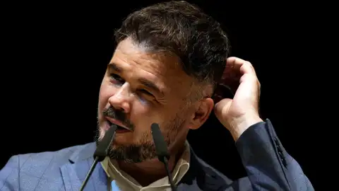 El cabeza de lista de ERC, Gabriel Rufián. El cabeza de lista de ERC, Gabriel Rufián.