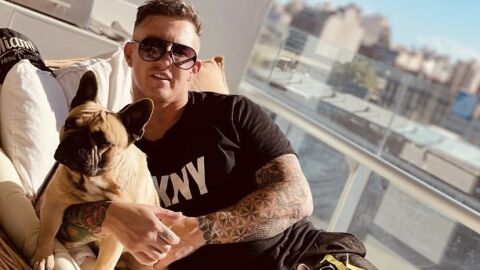El empresario con su perro 'Cooper' en su perfil de Instagram con casi 1 mill&oacute;n de seguidores