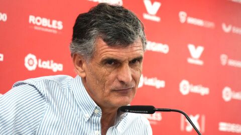 Mendilibar en rueda de prensa