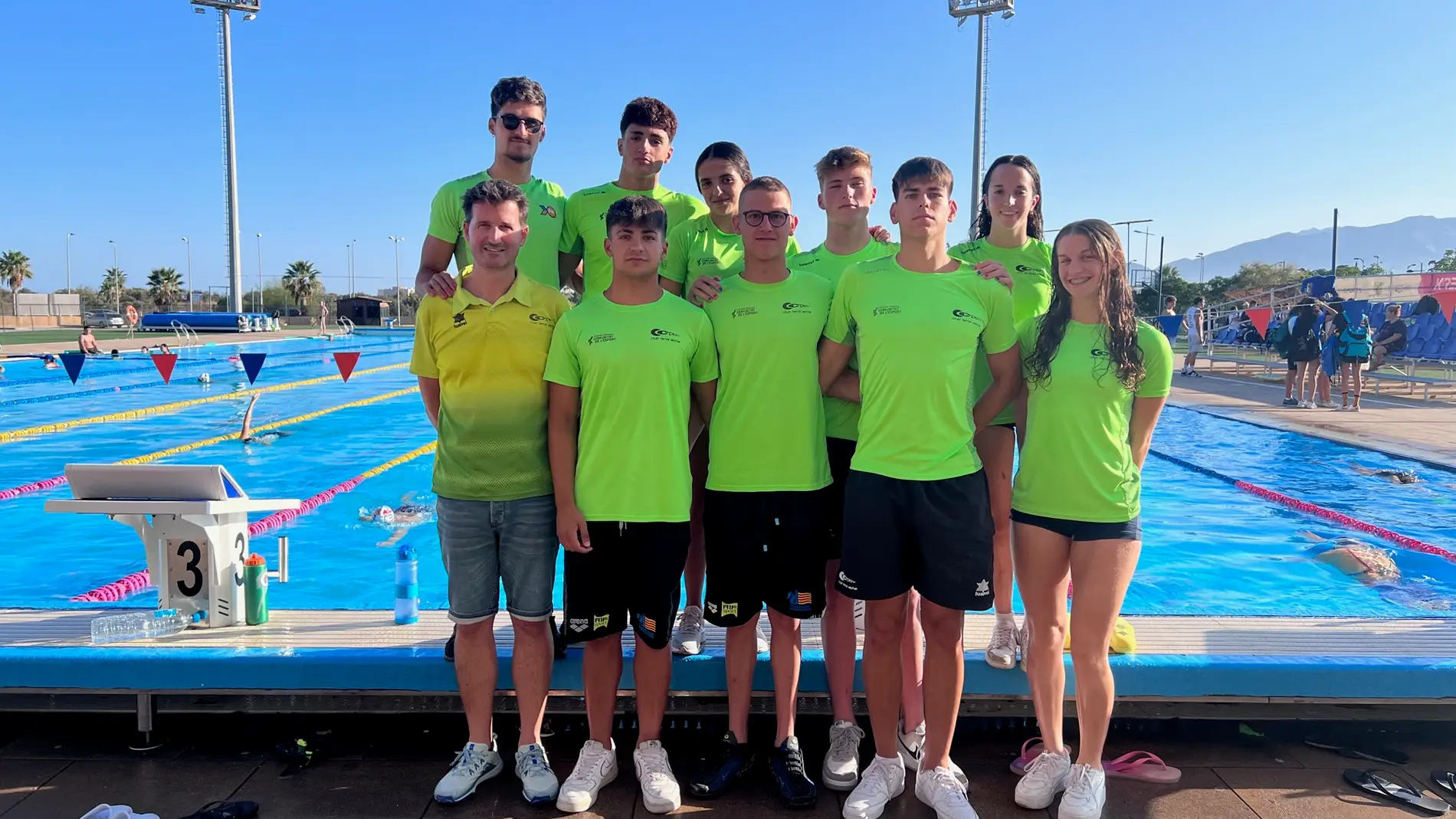 Participantes del CN Tenis Elche en el Campeonato de España de Natación.