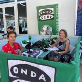 La presidenta de CAEB, Carmen Planas, en el RCNP, junto a Elka Dimitrova, con motivo de la 41ª Copa del Rey MAPFRE de Vela