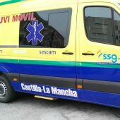 Imagen de archivo de una ambulancia en Castilla-La Mancha.