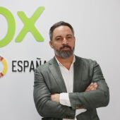 El líder de Vox, Santiago Abascal, en una imagen de archivo durante una entrevista con EFE