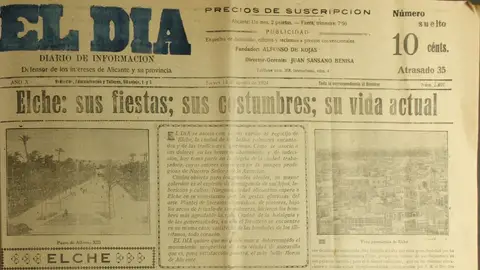 Artículo de 'El Día' publicado en 1924 Artículo de 'El Día' publicado en 1924