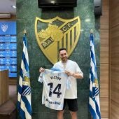 Víctor García presentado como nuevo jugador del Málaga CF