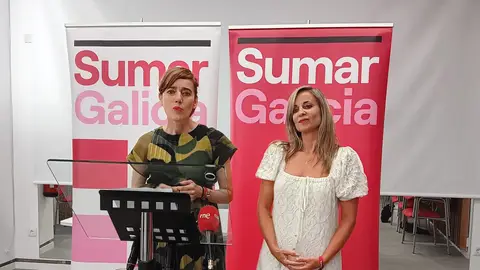 A la izquierda Marta Lois, diputada de Sumar por A Coruña y Verónica Martínez Barbero diputada por Pontevedra A la izquierda Marta Lois, diputada de Sumar por A Coruña y Verónica Martínez Barbero diputada por Pontevedra