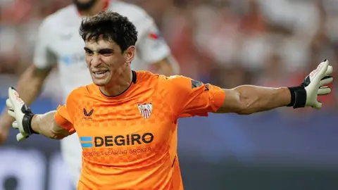Bono, en un partido con el Sevilla. Bono, en un partido con el Sevilla.