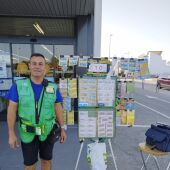 El vendedor de la ONCE Samuel Soriano.