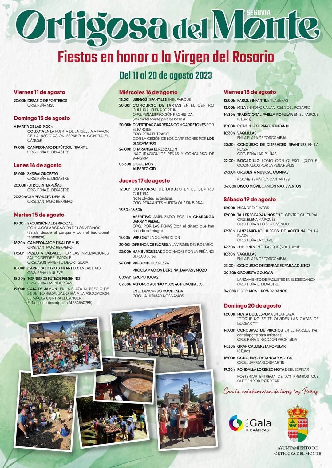 Ortigosa celebra sus fiestas patronales hasta el 20 de agosto Ortigosa celebra sus fiestas patronales hasta el 20 de agosto