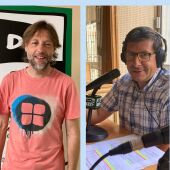 Fran Fernández, concejal de cultura del ayuntamiento de Palencia y Jorge Gutiérrez, perito cerrajero