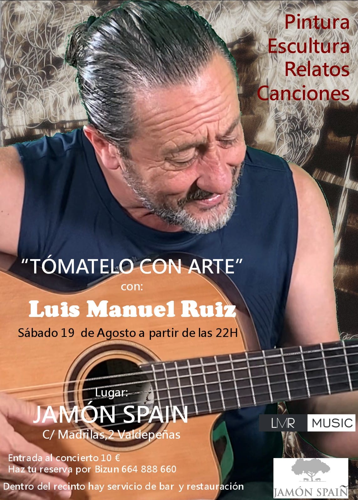 Luis Manuel Ruiz ofrecerá un concierto y una muestra de sus pinturas y esculturas Luis Manuel Ruiz ofrecerá un concierto y una muestra de sus pinturas y esculturas
