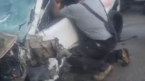 Accidente en el pol&iacute;gono La Verde de Camargo