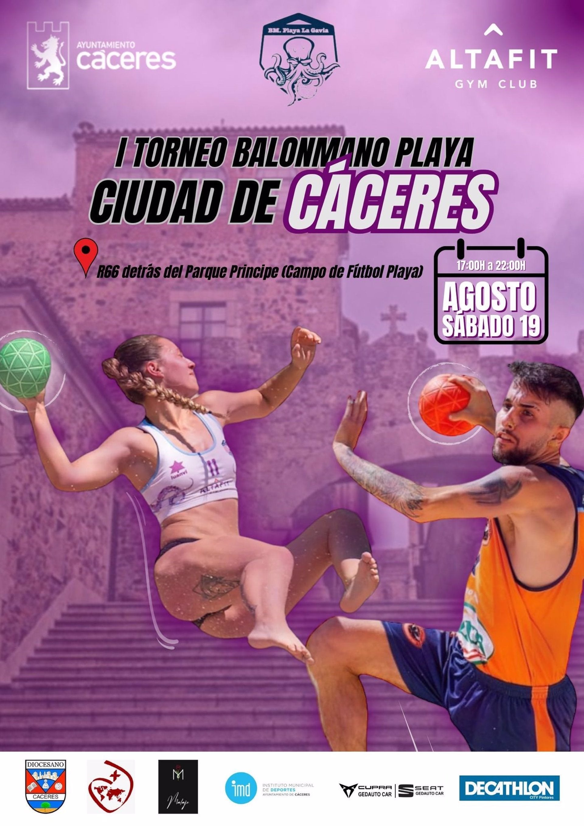 El I Torneo de Balonmano Playa Ciudad de Cáceres se celebra este sábado con la participación de ocho equipos El I Torneo de Balonmano Playa Ciudad de Cáceres se celebra este sábado con la participación de ocho equipos