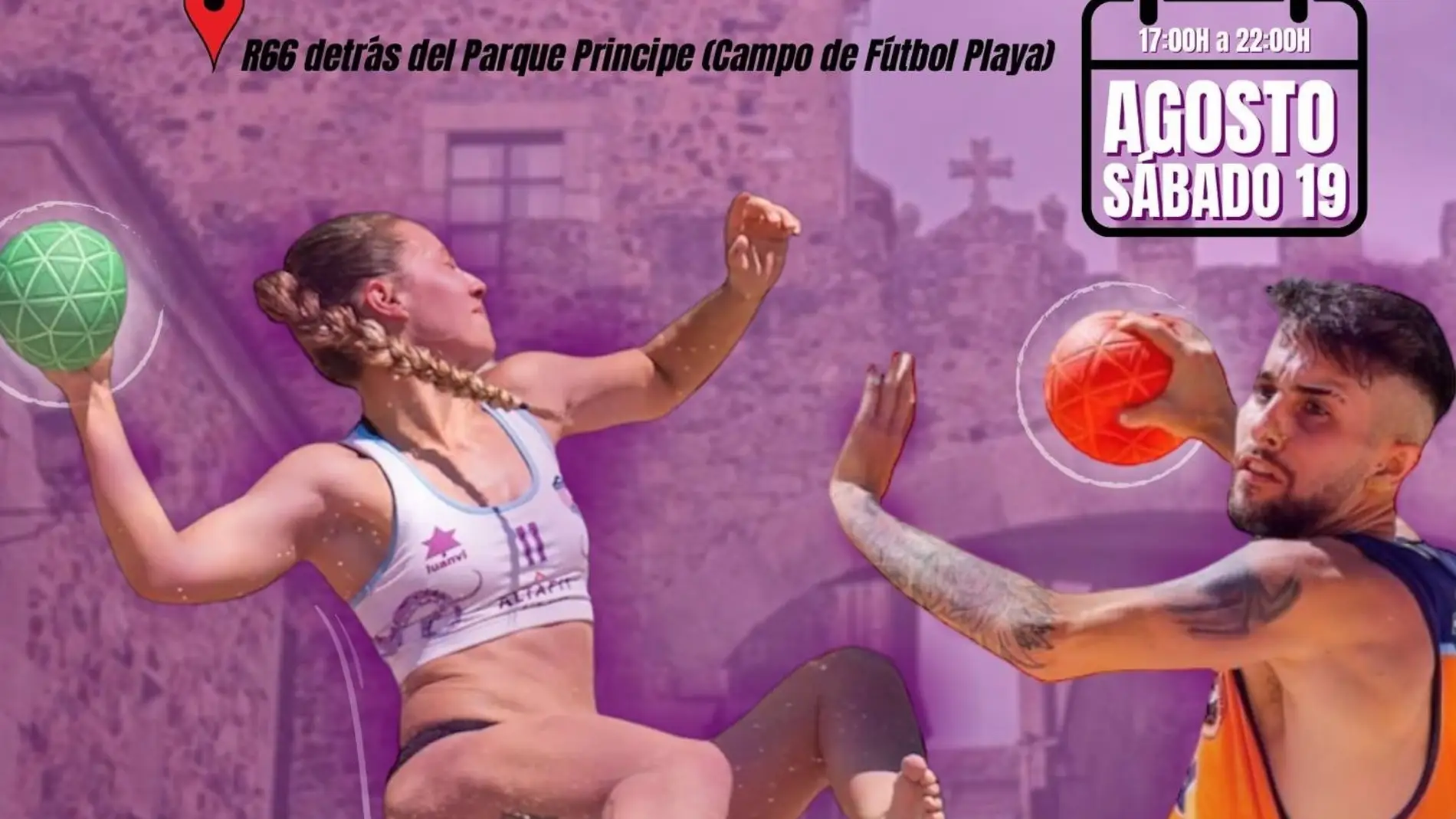 El I Torneo de Balonmano Playa Ciudad de Cáceres se celebra este sábado con la participación de ocho equipos