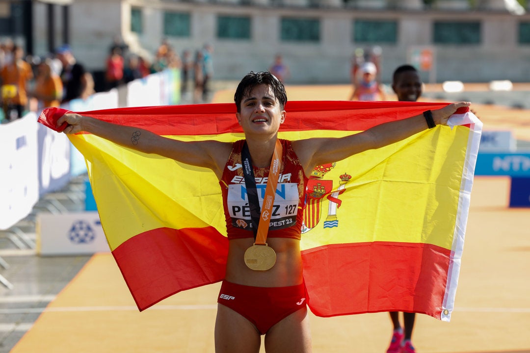 La española María Pérez se proclama campeona del mundo de 20 kilómetros marcha La española María Pérez se proclama campeona del mundo de 20 kilómetros marcha