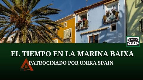 El Tiempo del lunes 21/08 en la Marina Baixa