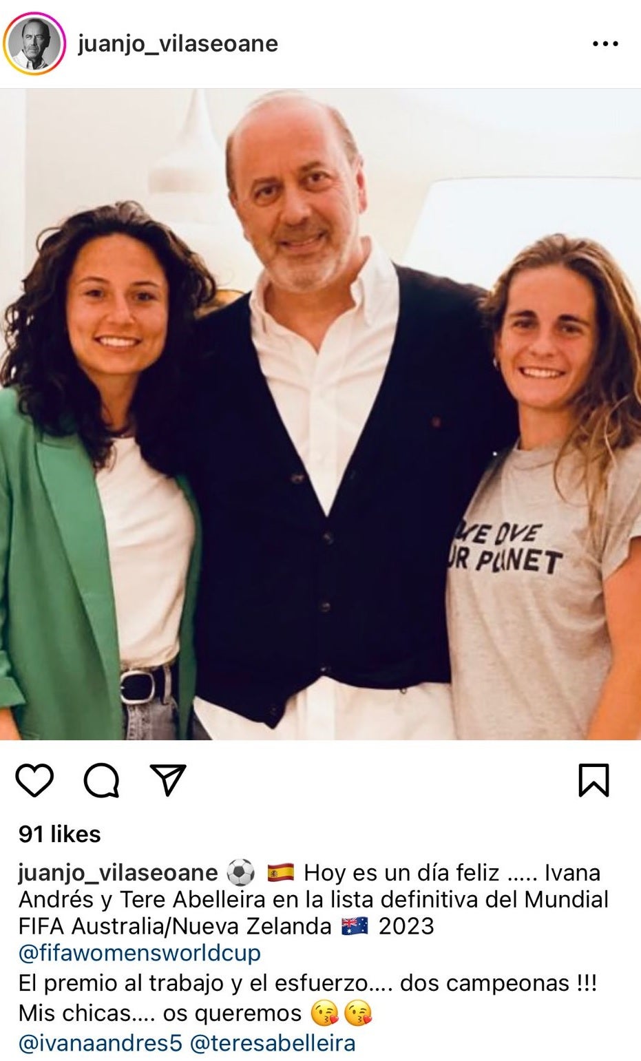 Juanjo Vila: "Tere Abelleira ha aprendido a dominar el juego de mirar y ver, en la zona activa del balón y en la lejana" Juanjo Vila: "Tere Abelleira ha aprendido a dominar el juego de mirar y ver, en la zona activa del balón y en la lejana"