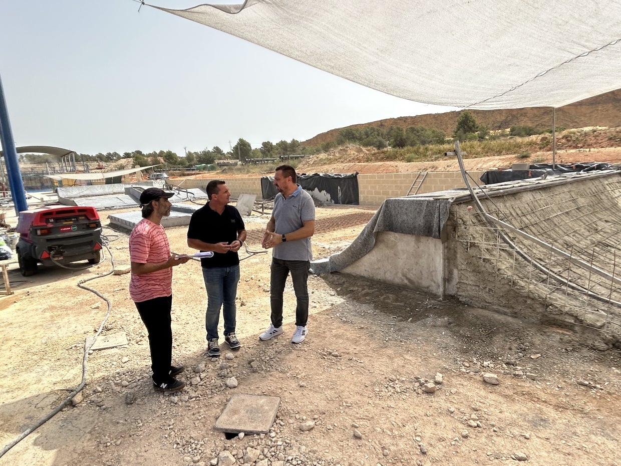 Las obras de la pista de patinaje de la Nucia entran en la fase de excavación zona de competición Las obras de la pista de patinaje de la Nucia entran en la fase de excavación zona de competición