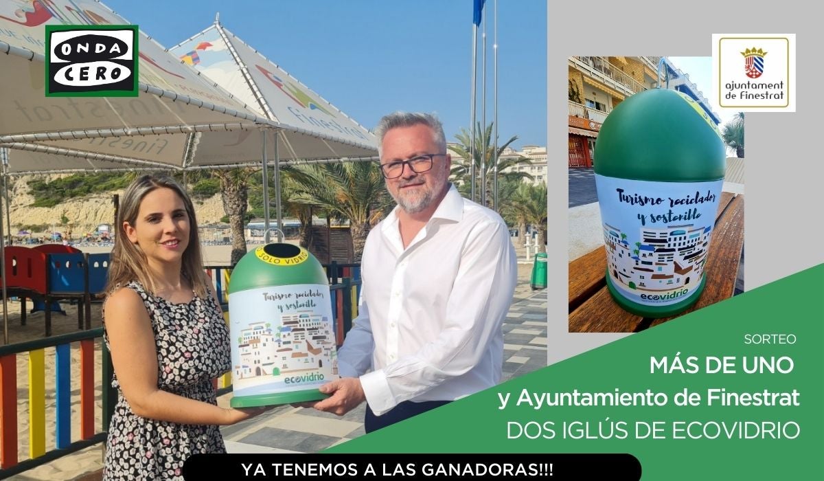 Onda Cero y Ayuntamiento de Finestrat sortean dos iglús de Ecovidrio Onda Cero y Ayuntamiento de Finestrat sortean dos iglús de Ecovidrio