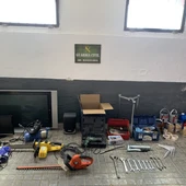 Material y objetos incautados por la Guardia Civil Material y objetos incautados por la Guardia Civil