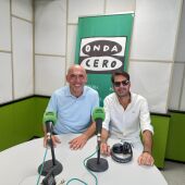 Rafael Gómez y Rufino Gomera en los estudios de Onda Cero Córdoba