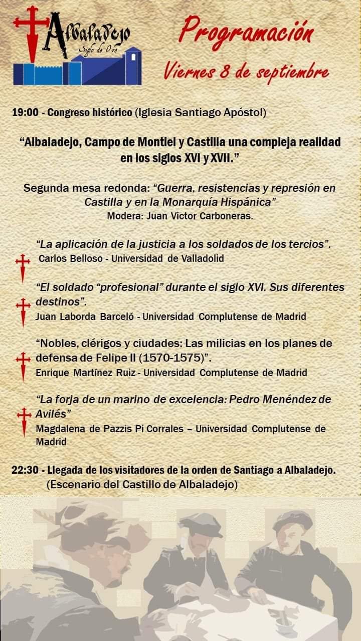 Ya se conoce el programa de las III Jornadas Recreacionistas del Siglo de Oro Ya se conoce el programa de las III Jornadas Recreacionistas del Siglo de Oro