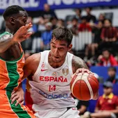 Willy Hernángomez durante el España - Costa de Marfil Willy Hernángomez durante el España - Costa de Marfil