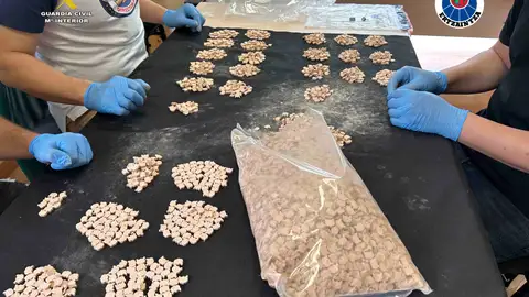 Droga incautada por Ertzaintza y Guardia Civil Droga incautada por Ertzaintza y Guardia Civil