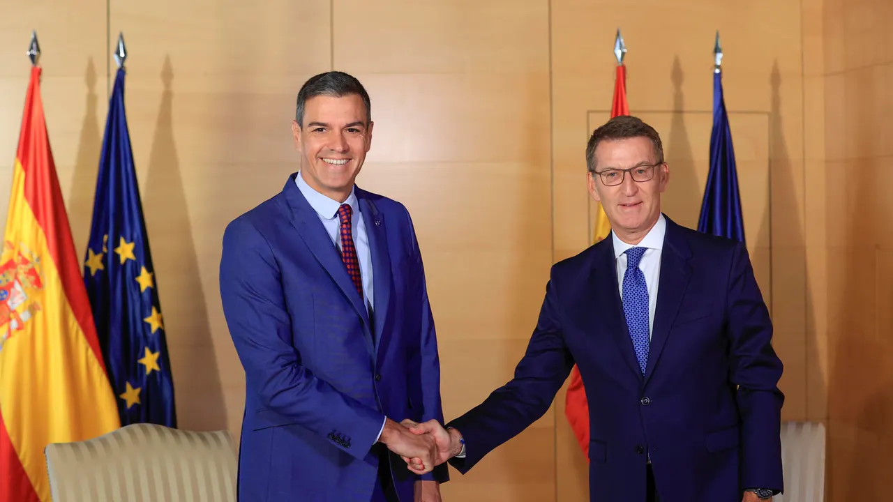 Pedro Sánchez y Alberto Núñez Feijóo