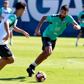 Entrenamiento matinal del Málaga CF Entrenamiento matinal del Málaga CF