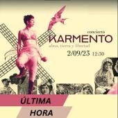 Cartel concierto Karmento en el Museo Gregorio Prieto (Valdepeñas)