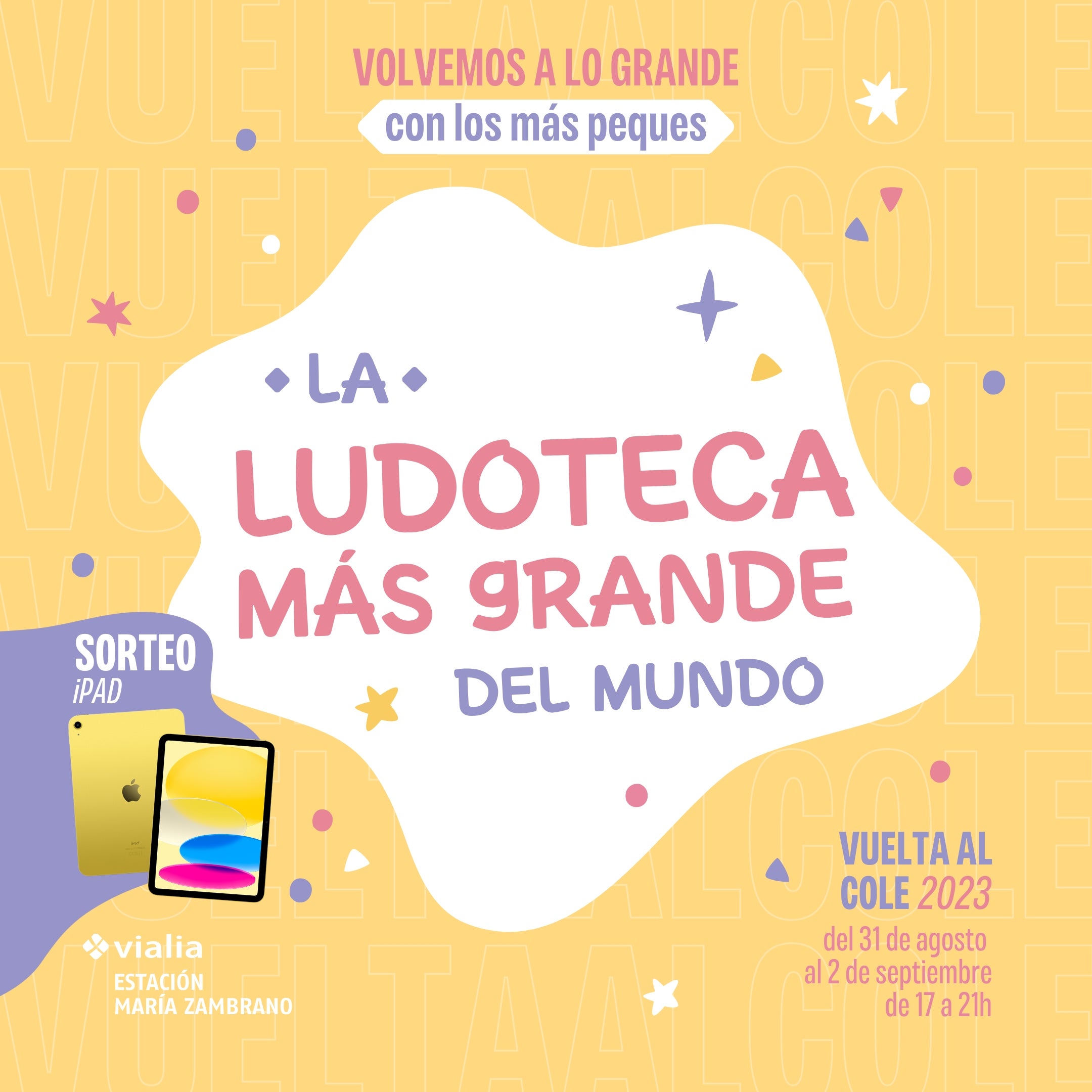 El Centro Comercial Vialia de Málaga se convierte en la ludoteca más grande del mundo por unos días, esta vuelta al cole. El Centro Comercial Vialia de Málaga se convierte en la ludoteca más grande del mundo por unos días, esta vuelta al cole.