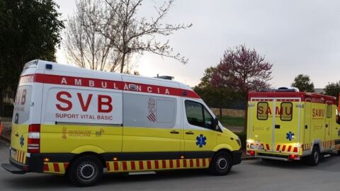 Imagen de archivo de ambulancias de la Comunidad Valenciana