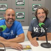 Peyo Lloret y Miguel Olcina, concejal de deportes de la Vila Joiosa y coordinador de La Vila en Moviment.