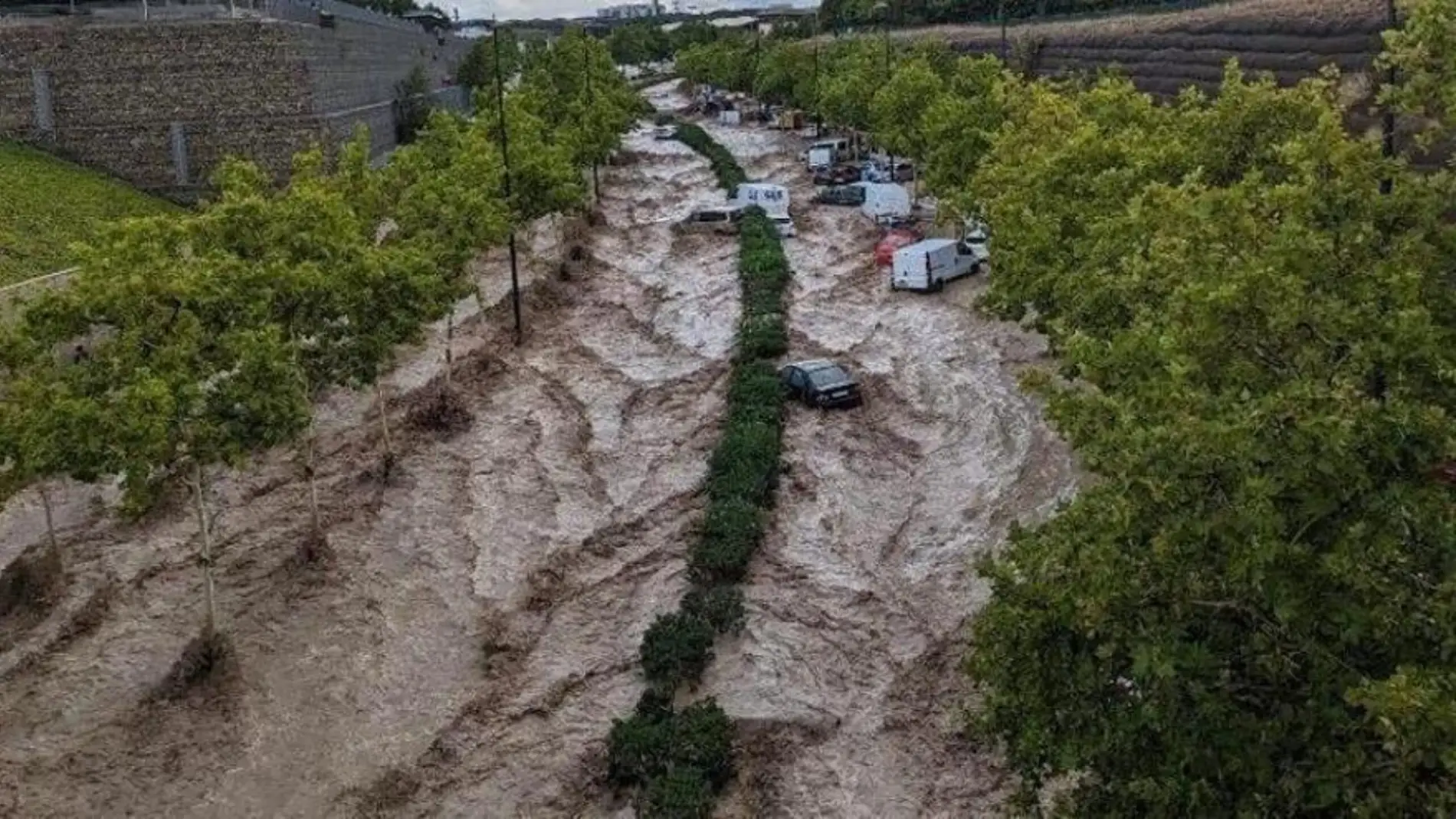 Las lluvias torrenciales afectaron a la zona de Parque Venecia
