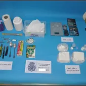 Material incautado por la Policía Nacional Material incautado por la Policía Nacional