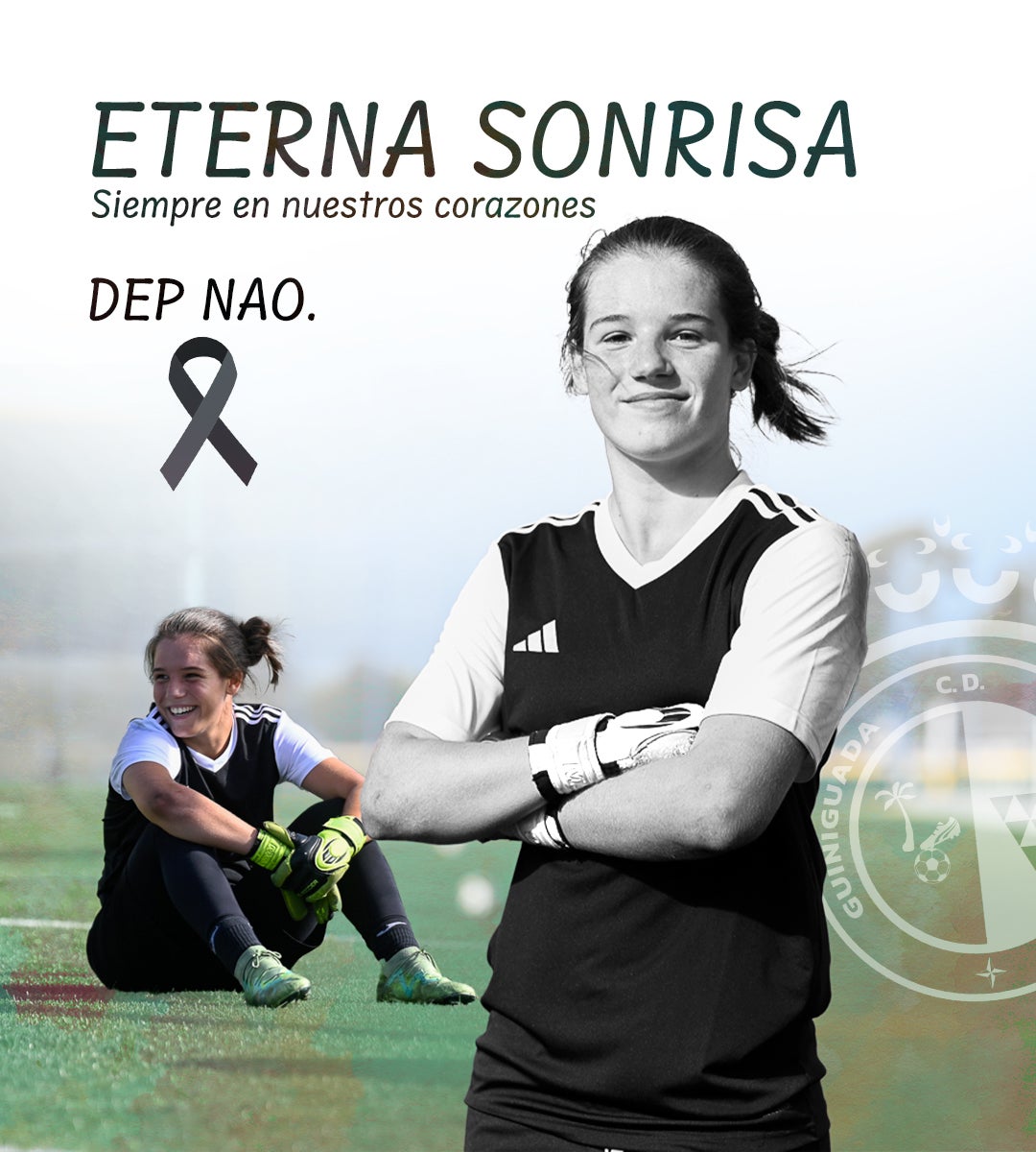 Conmoción en Canarias por la muerte de la portera de 17 años, Naomi Mendoza Conmoción en Canarias por la muerte de la portera de 17 años, Naomi Mendoza