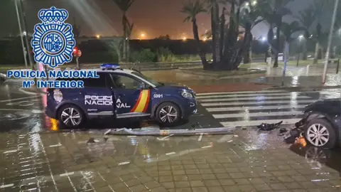 El coche fue interceptado en la avenida de Elche de Alicante El coche fue interceptado en la avenida de Elche de Alicante